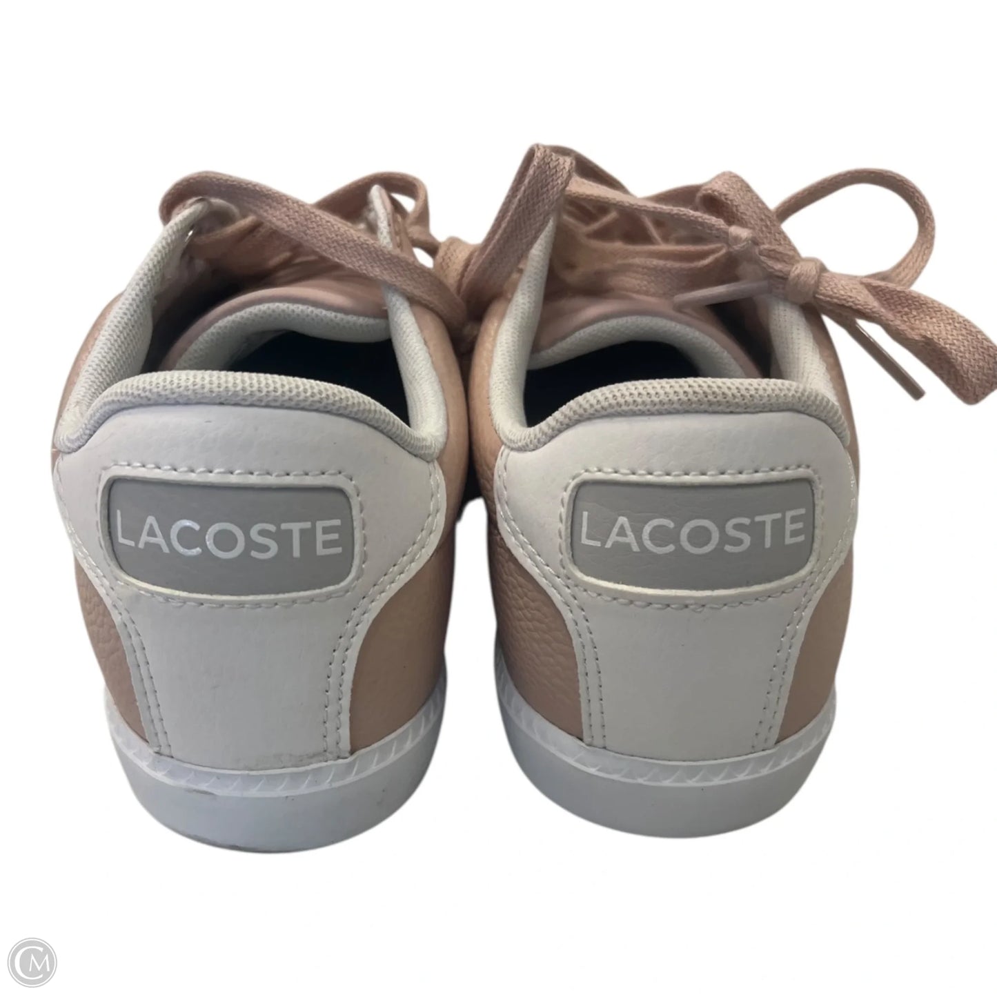 Shoes Sneakers By Lacoste In Pink & White, Size: 5
