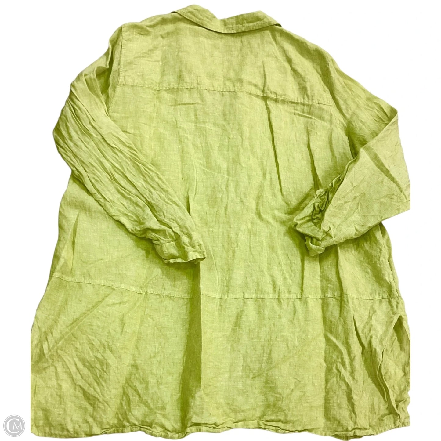 Top Long Sleeve By Tahari In Green, Size: 2x