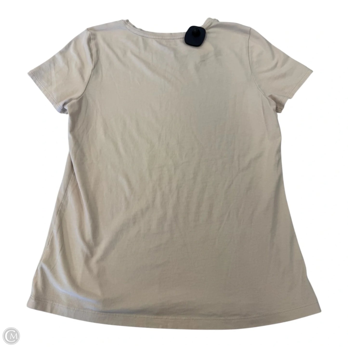 Top Short Sleeve Basic By Tahari In Cream, Size: M