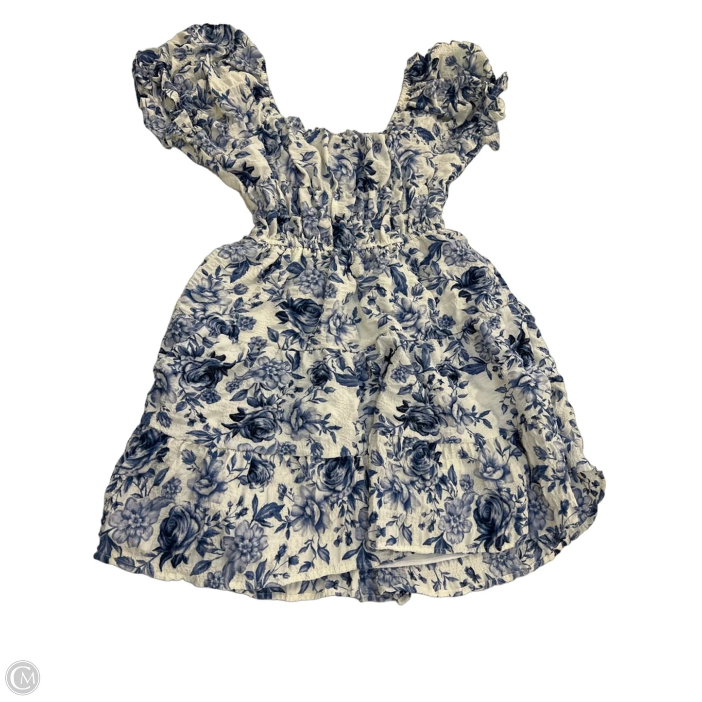 Dress Casual Short By Liberty Love In Blue & White, Size: M