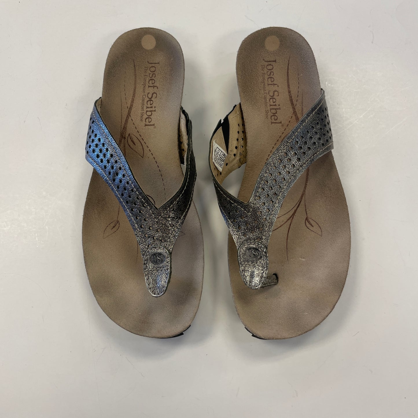Sandals Flats By Josef Seibel In Grey, Size: 8