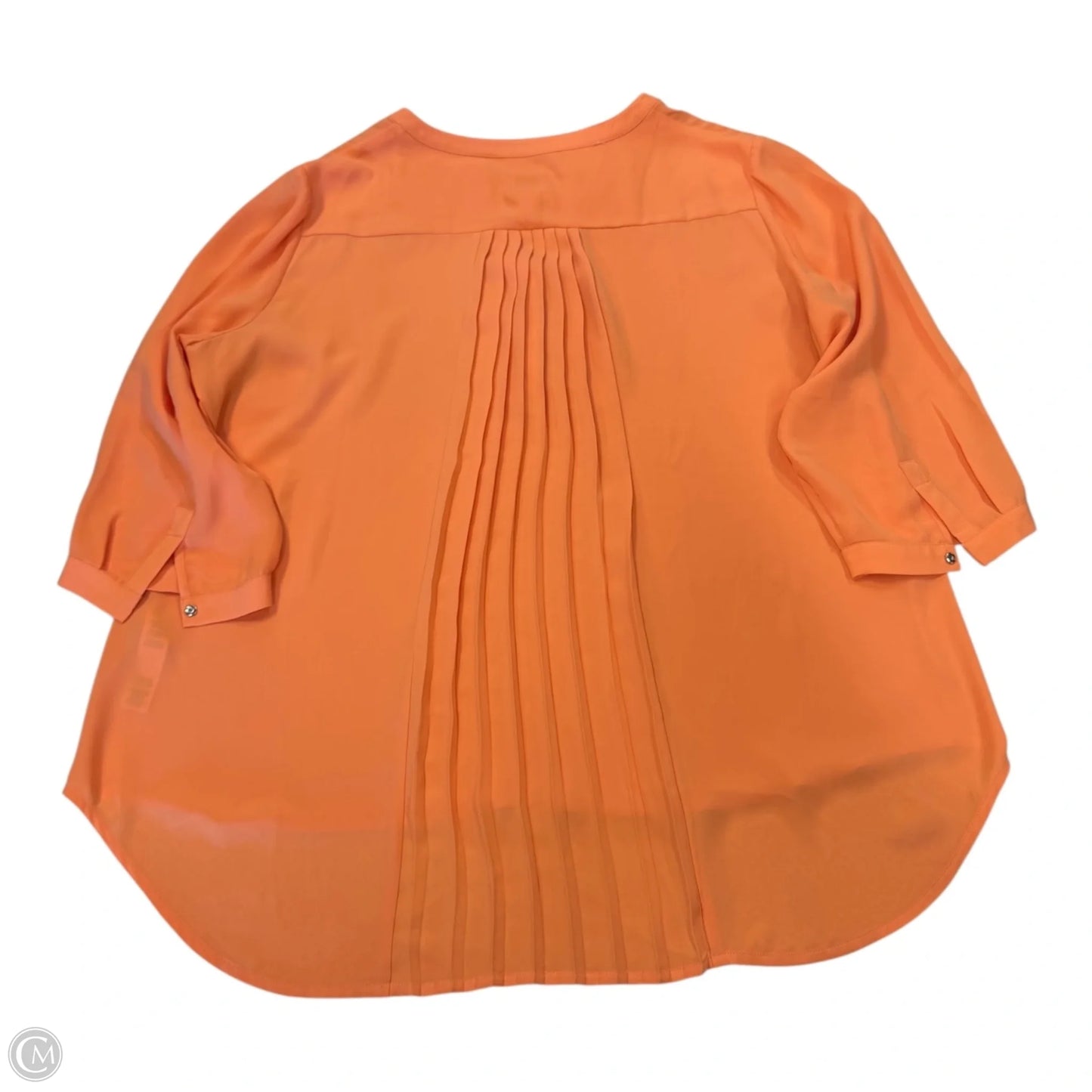 Top Long Sleeve By Chicos In Orange, Size: 2