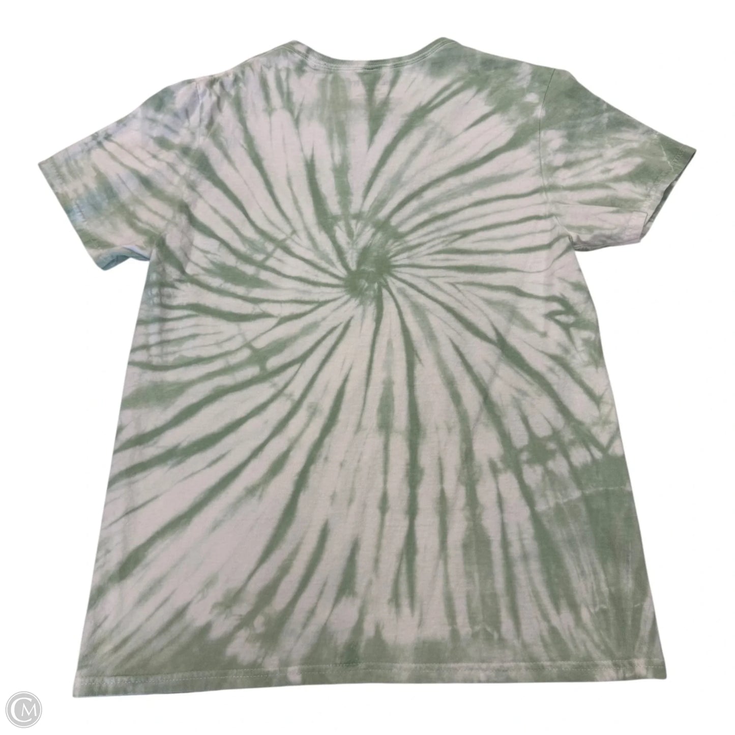 Top Short Sleeve By Clothes Mentor In Green & White, Size: M