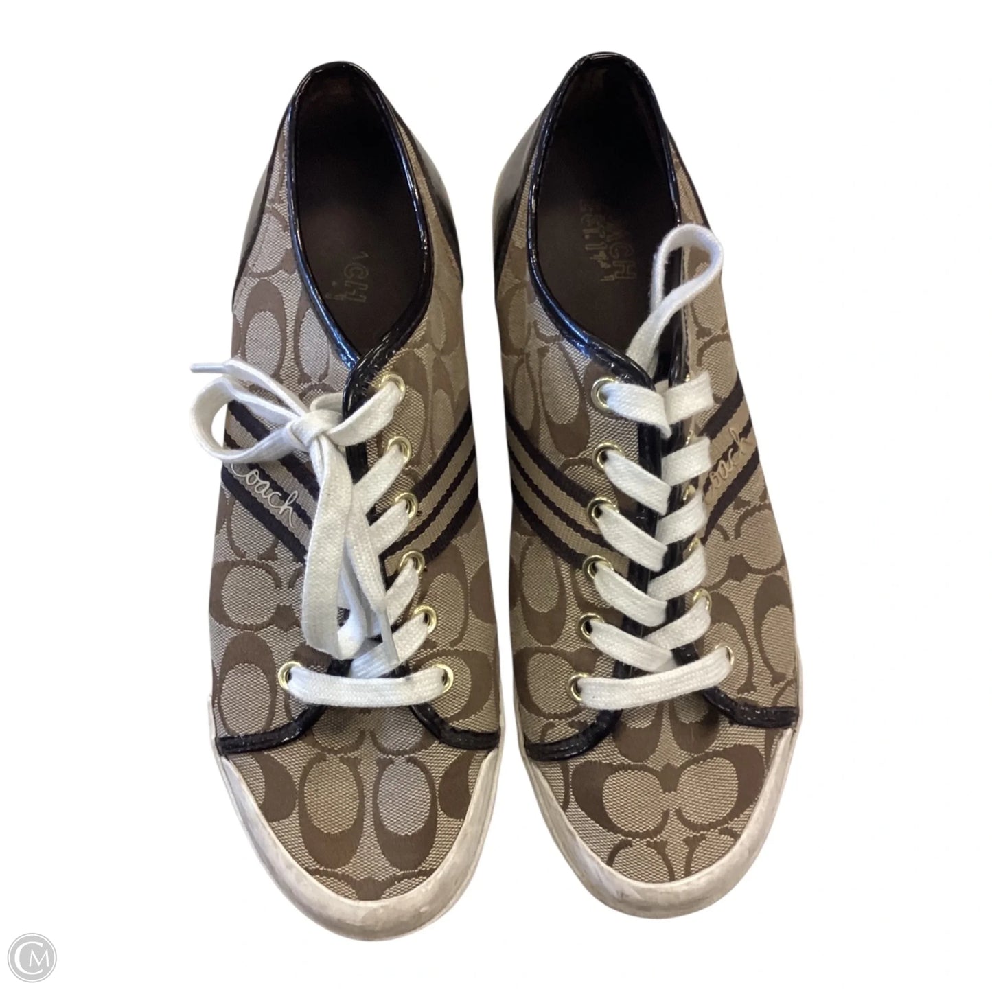 Shoes Sneakers By Coach In Tan, Size: 10