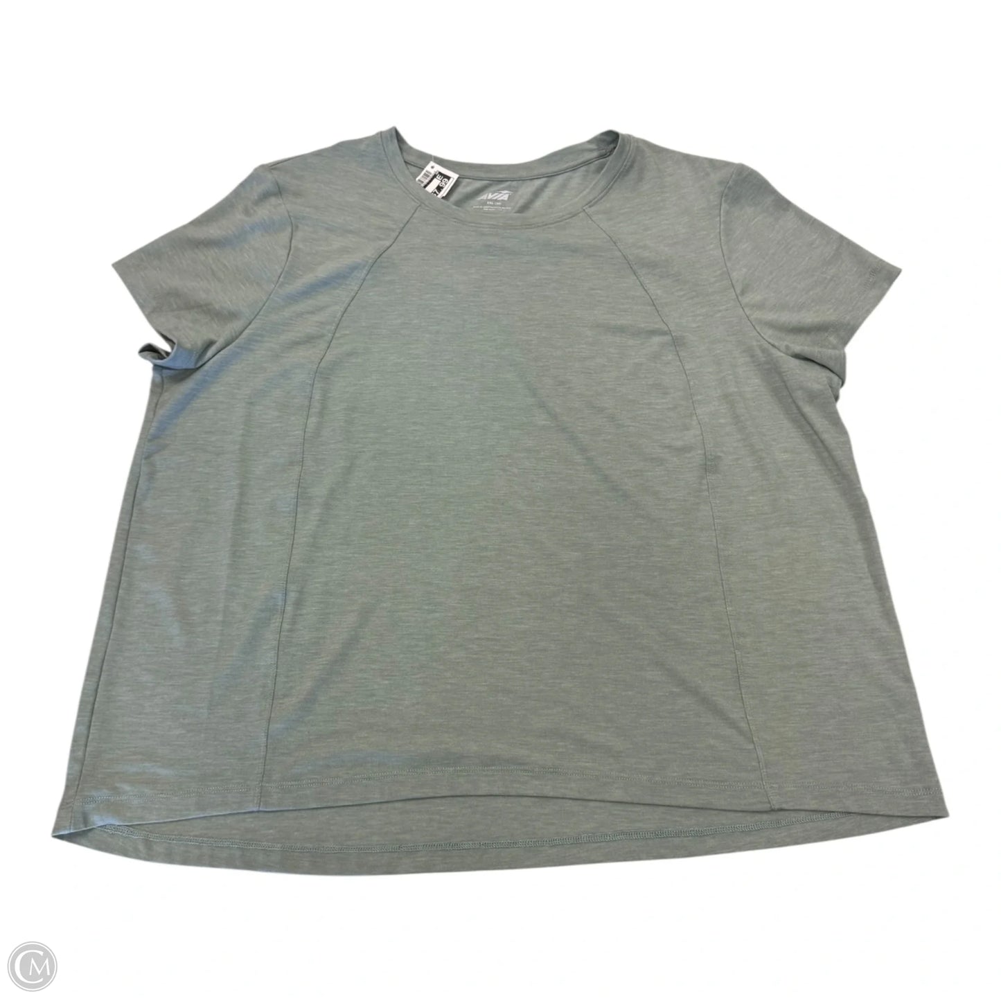 Top Short Sleeve By Avia In Green, Size: Xxl