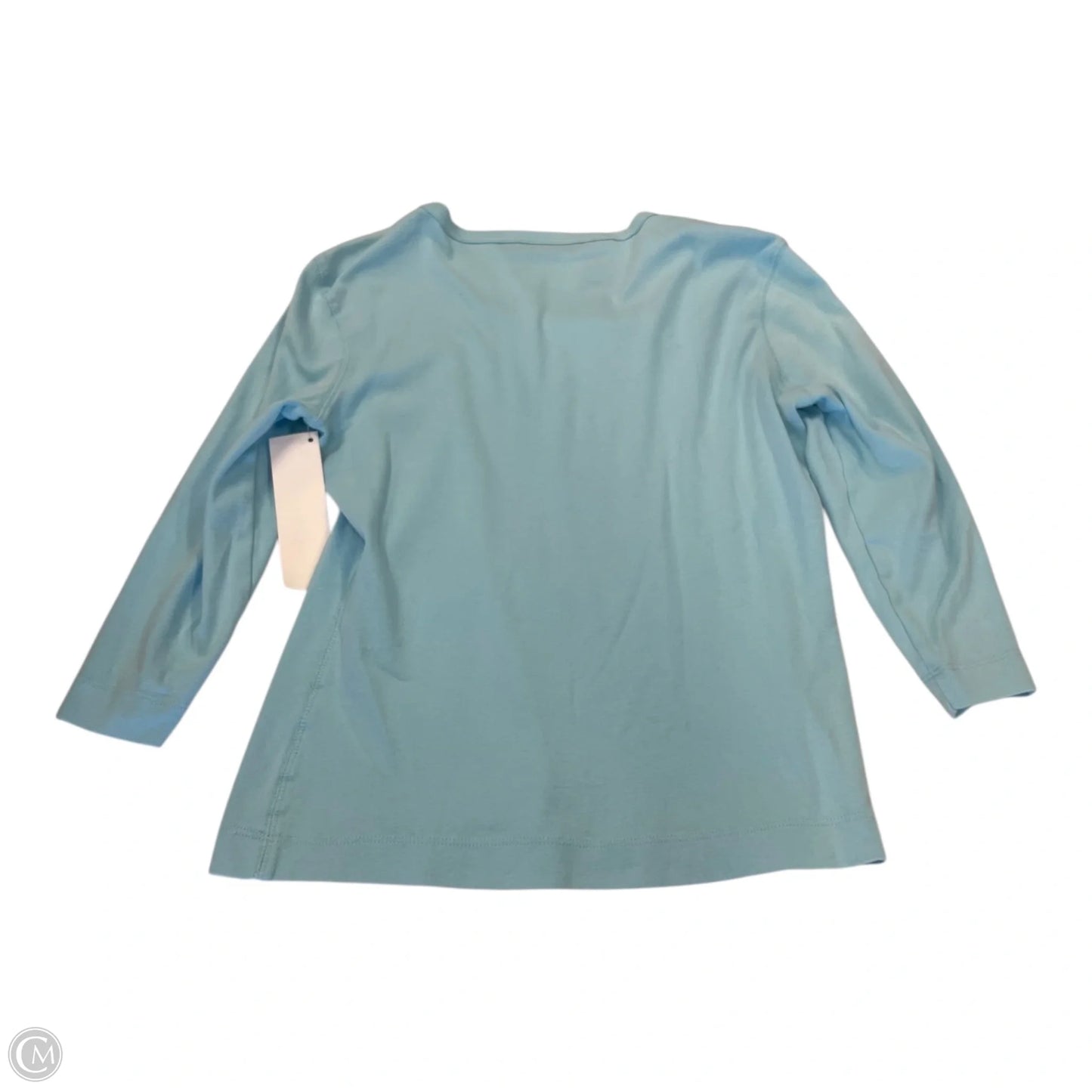 Top 3/4 Sleeve By Clothes Mentor In Blue, Size: Petite M