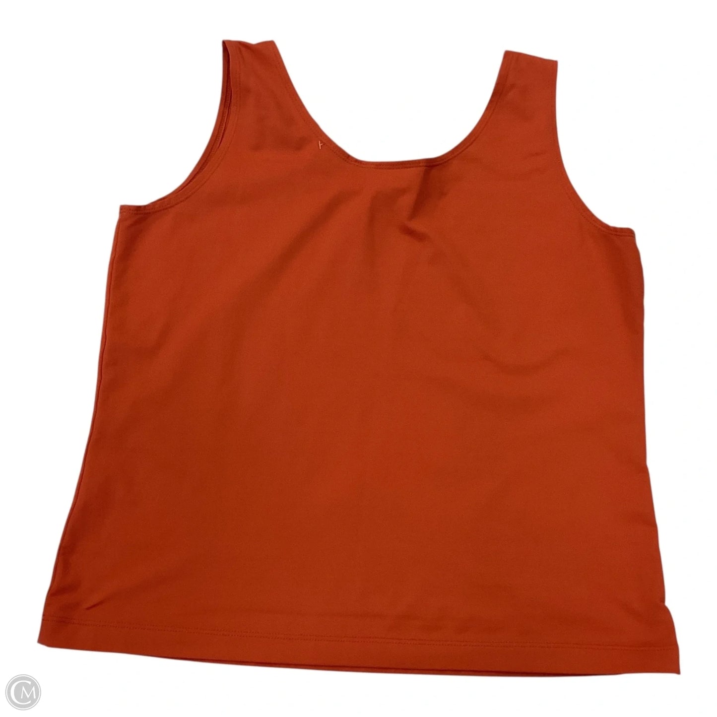 Top Sleeveless By Chicos In Orange, Size: L