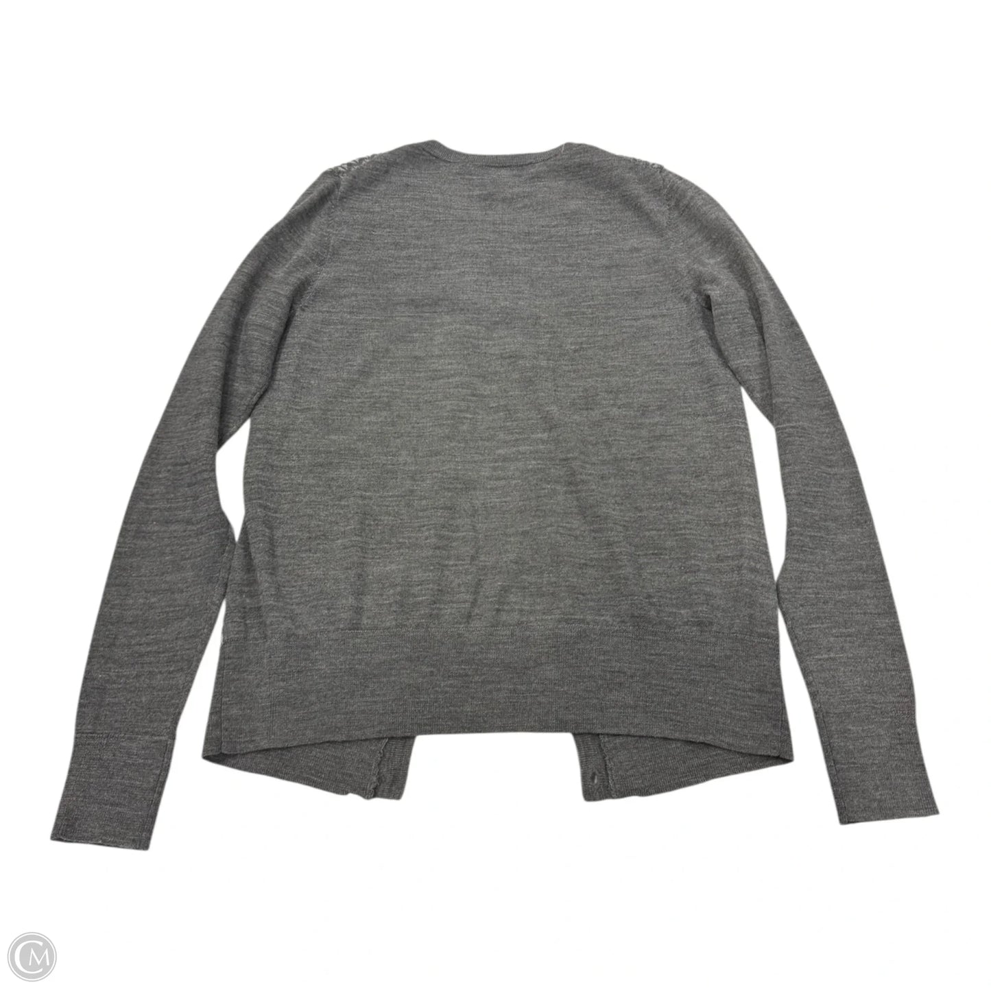 Sweater Cardigan By Loft In Grey, Size: Xs