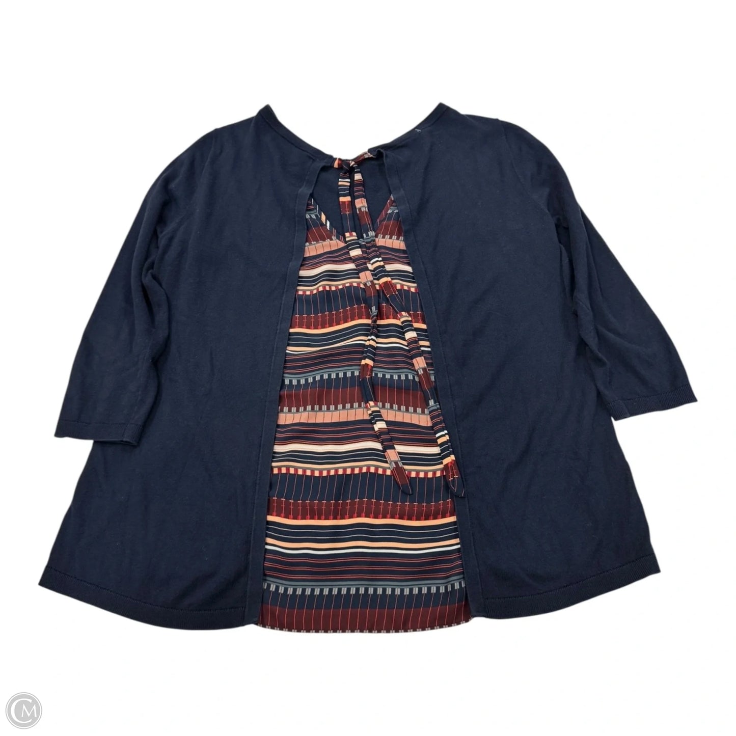 Top Long Sleeve By Loft In Multi-colored, Size: M
