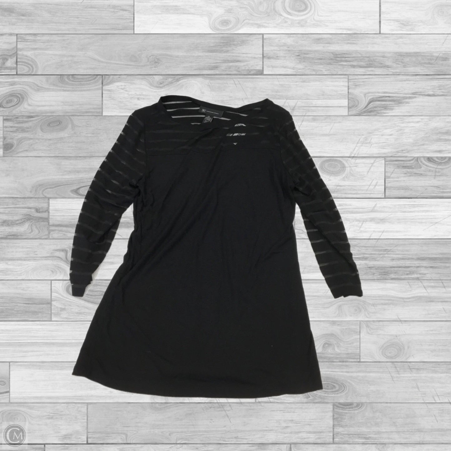 Top Long Sleeve By Inc In Black, Size: Xl