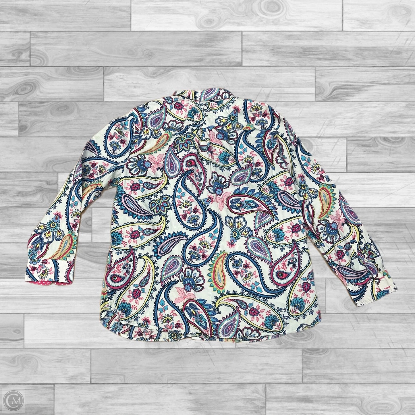 Top Long Sleeve By Talbots In Multi-colored, Size: Xl