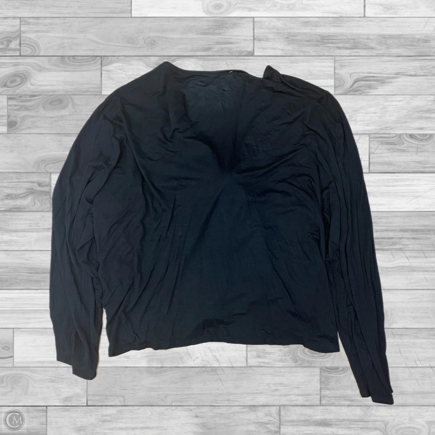 Top Long Sleeve By Carole Hochman In Black, Size: 3x