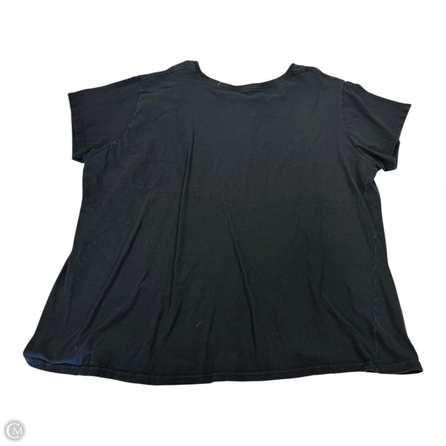 Top Short Sleeve Basic By Clothes Mentor In Black, Size: L