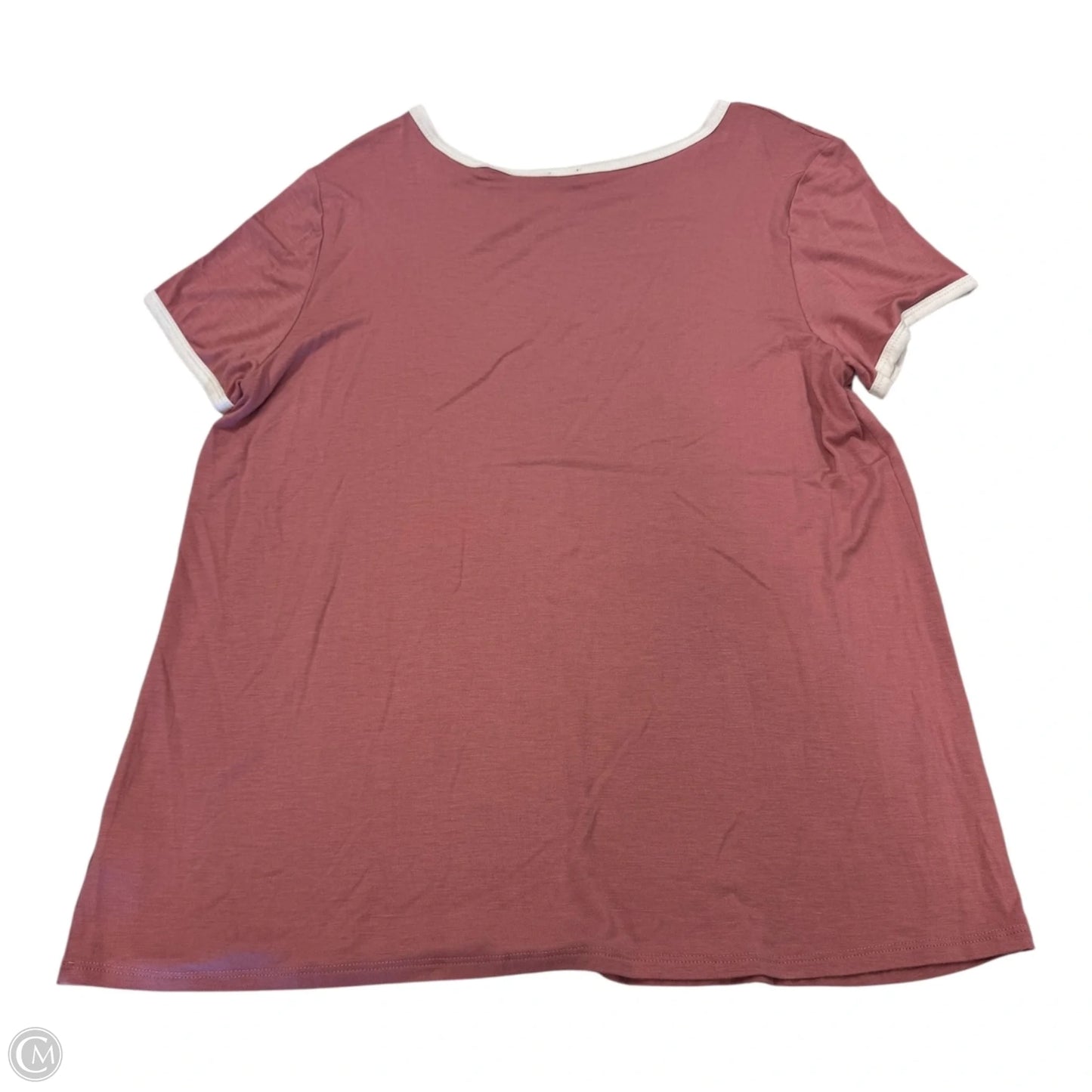 Top Short Sleeve By Clothes Mentor In Rose, Size: M