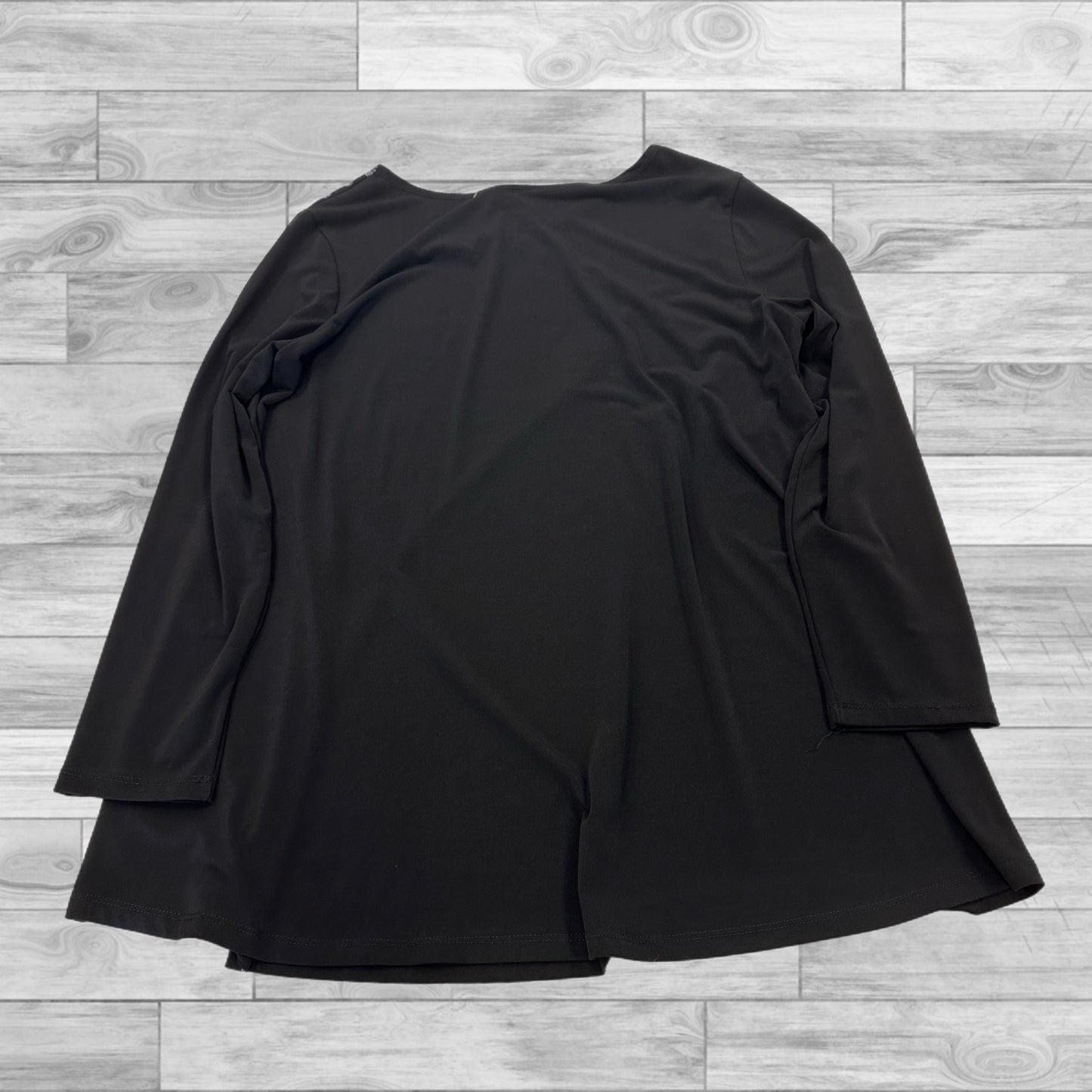 Top Long Sleeve By Dana Buchman In Black, Size: L