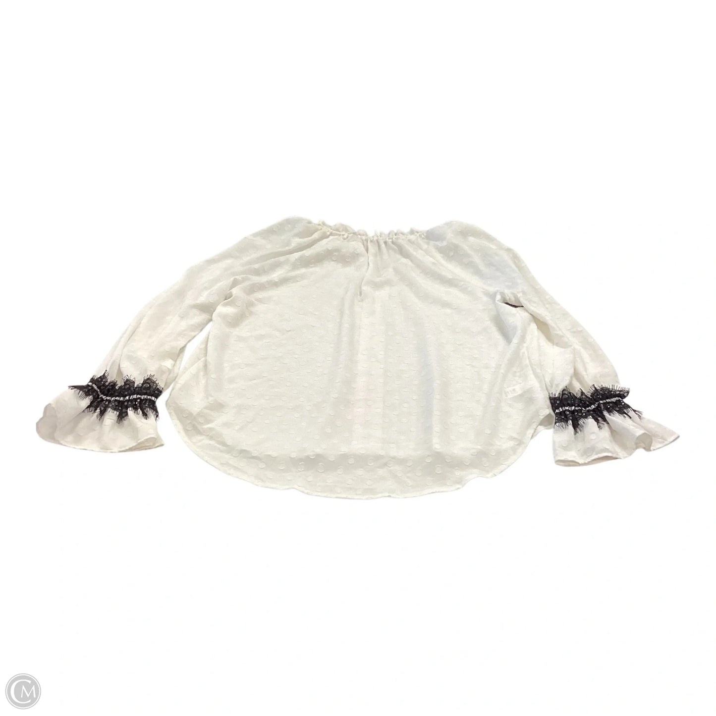 Top Long Sleeve By Loft In White, Size: Petite S