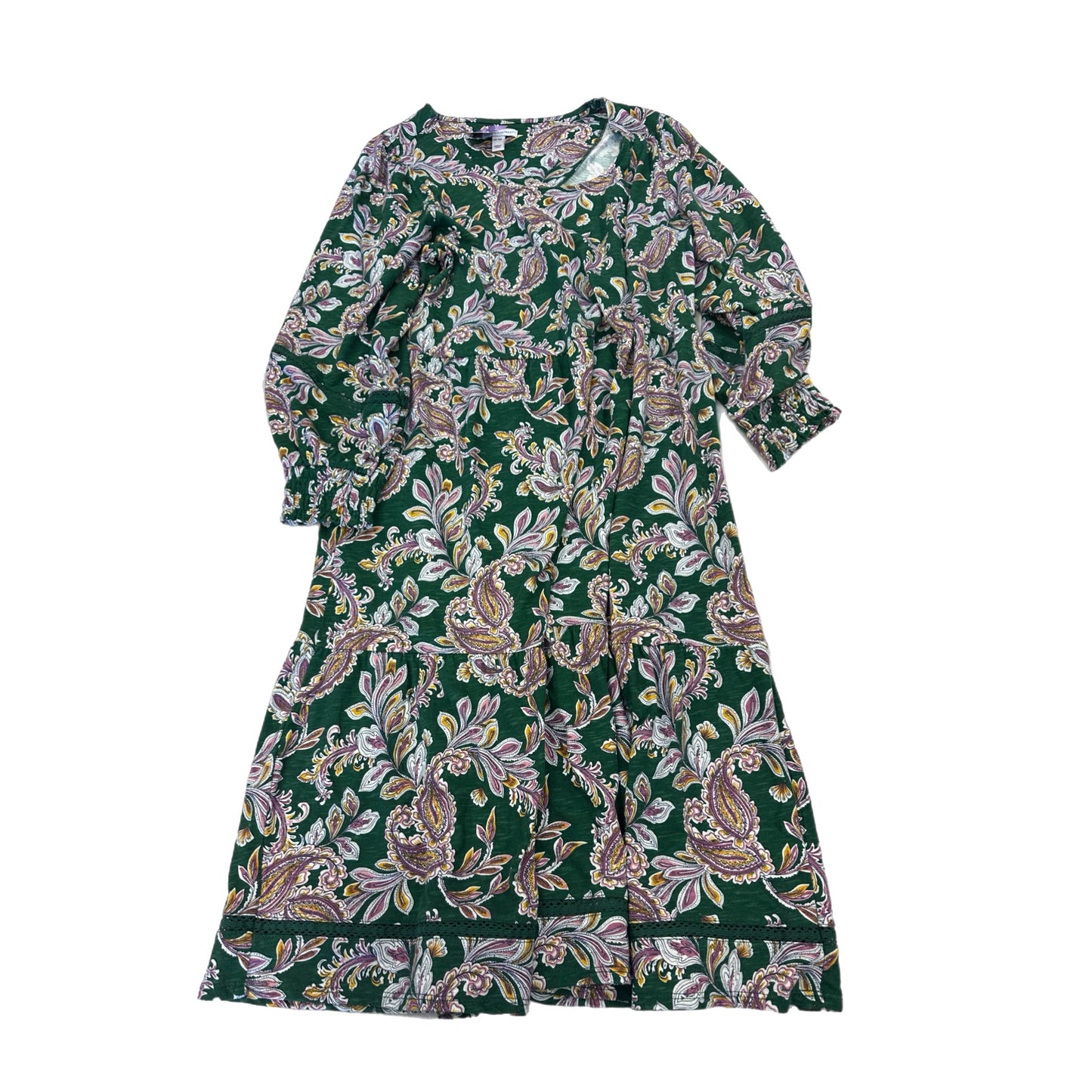 Dress Casual Midi By Cmc Size: Petite Xl