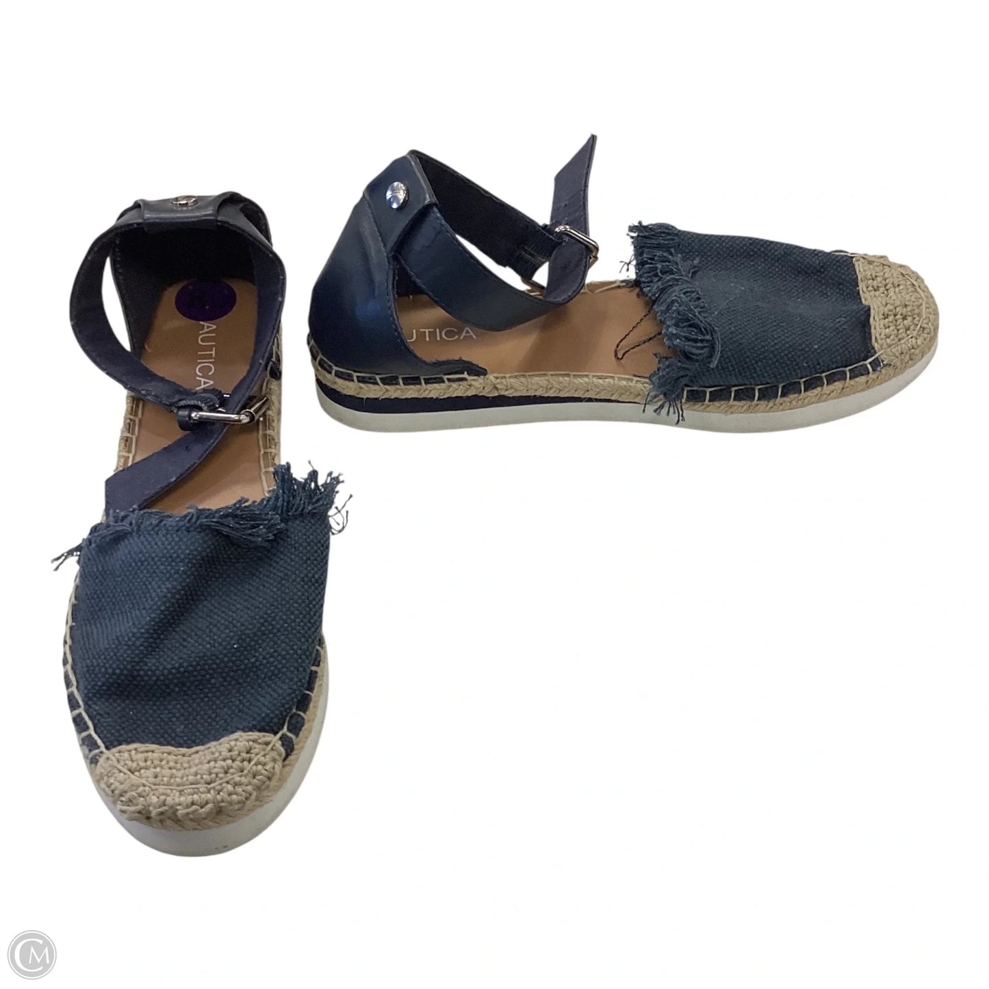 Sandals Flats By Nautica In Blue, Size: 8.5