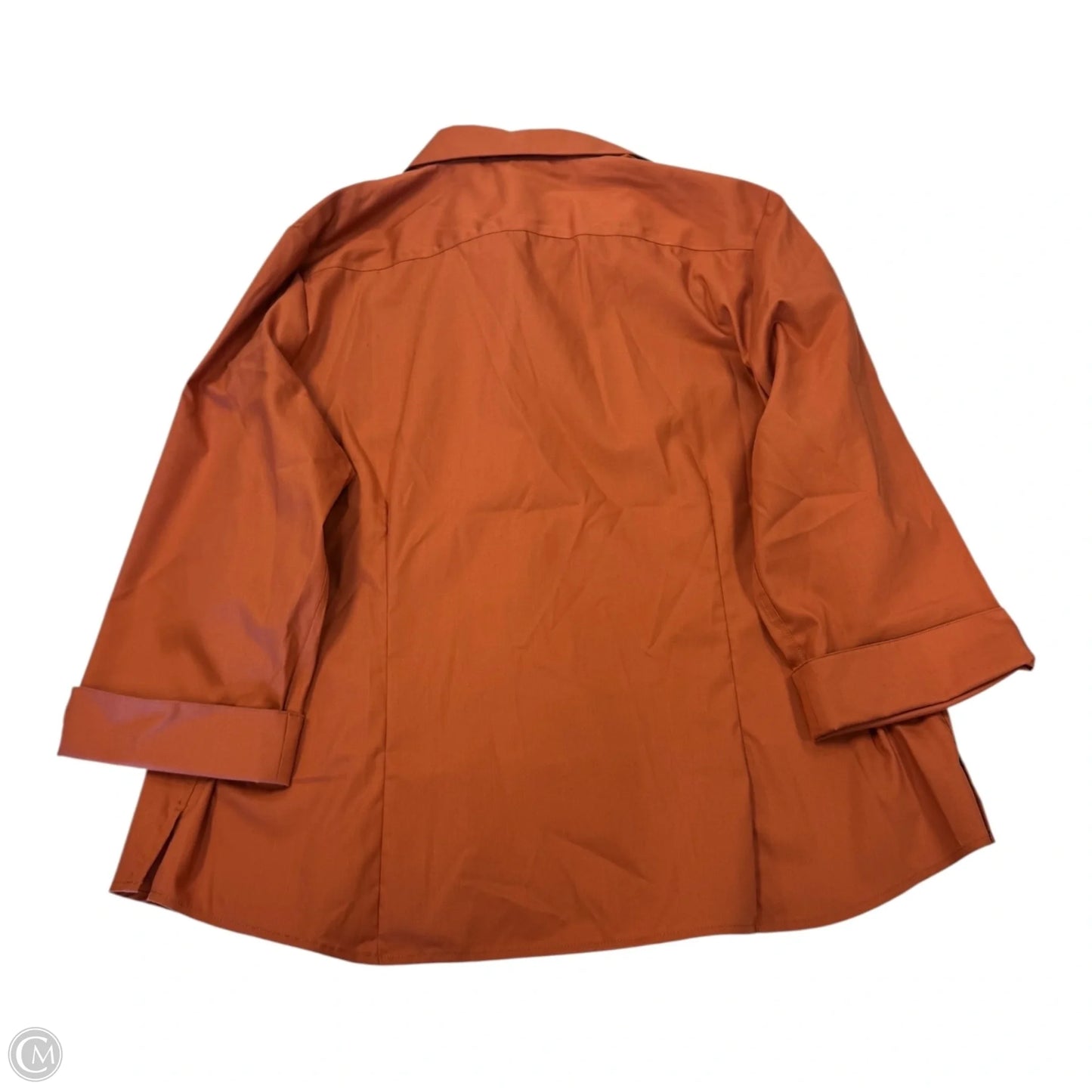 Top Long Sleeve By Clothes Mentor In Orange, Size: Xl