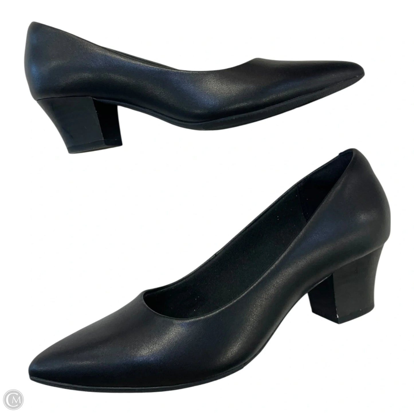 Shoes Heels Block By Clarks In Black, Size: 8.5