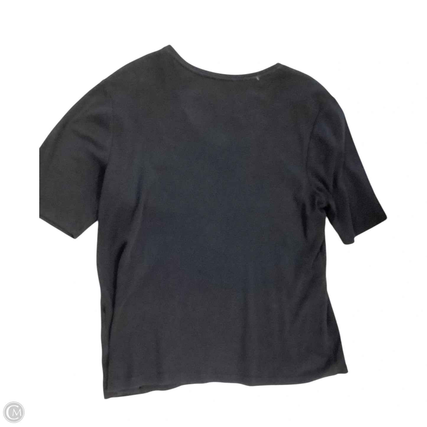 Top Short Sleeve Basic By Chicos In Black, Size: 2