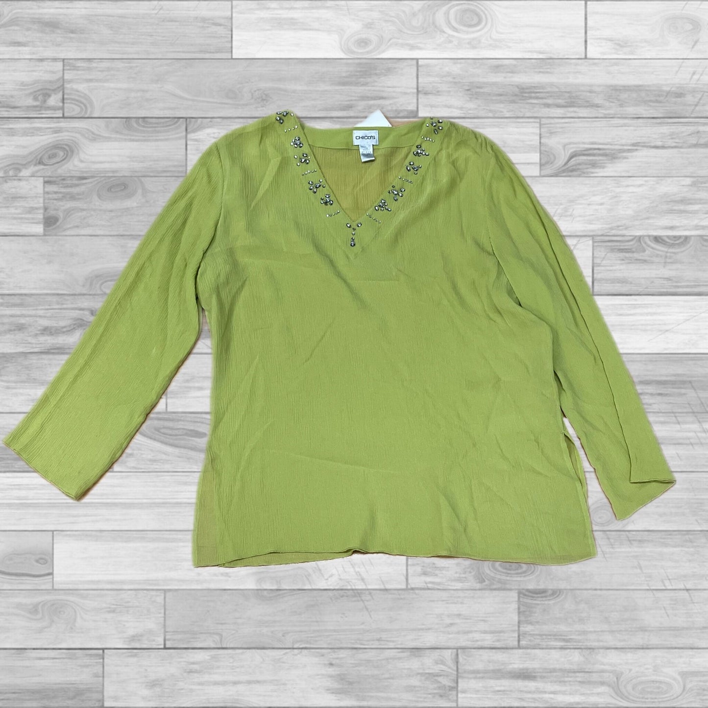 Top Long Sleeve By Chicos Size: M