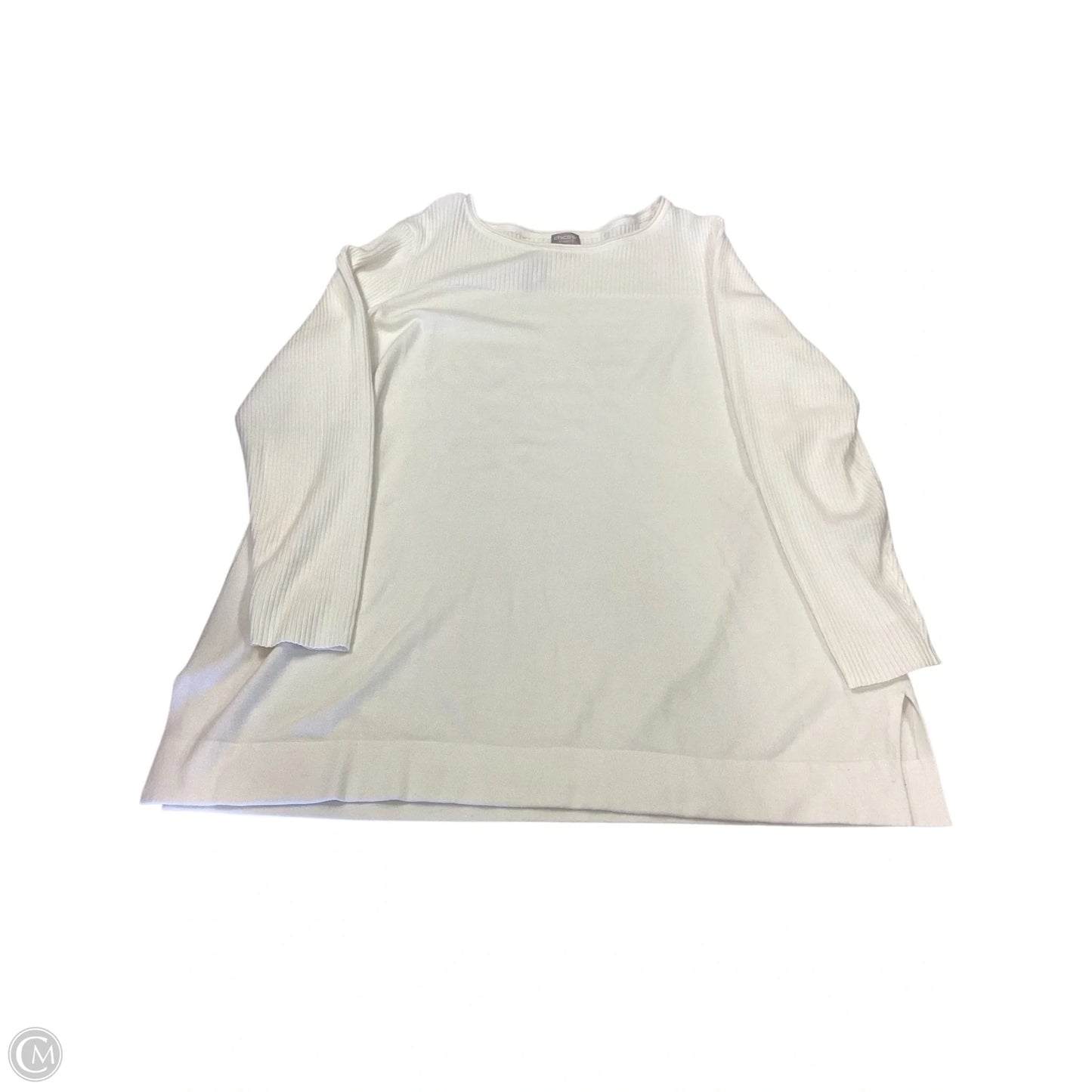 Sweater By Chicos In Cream, Size: Xl