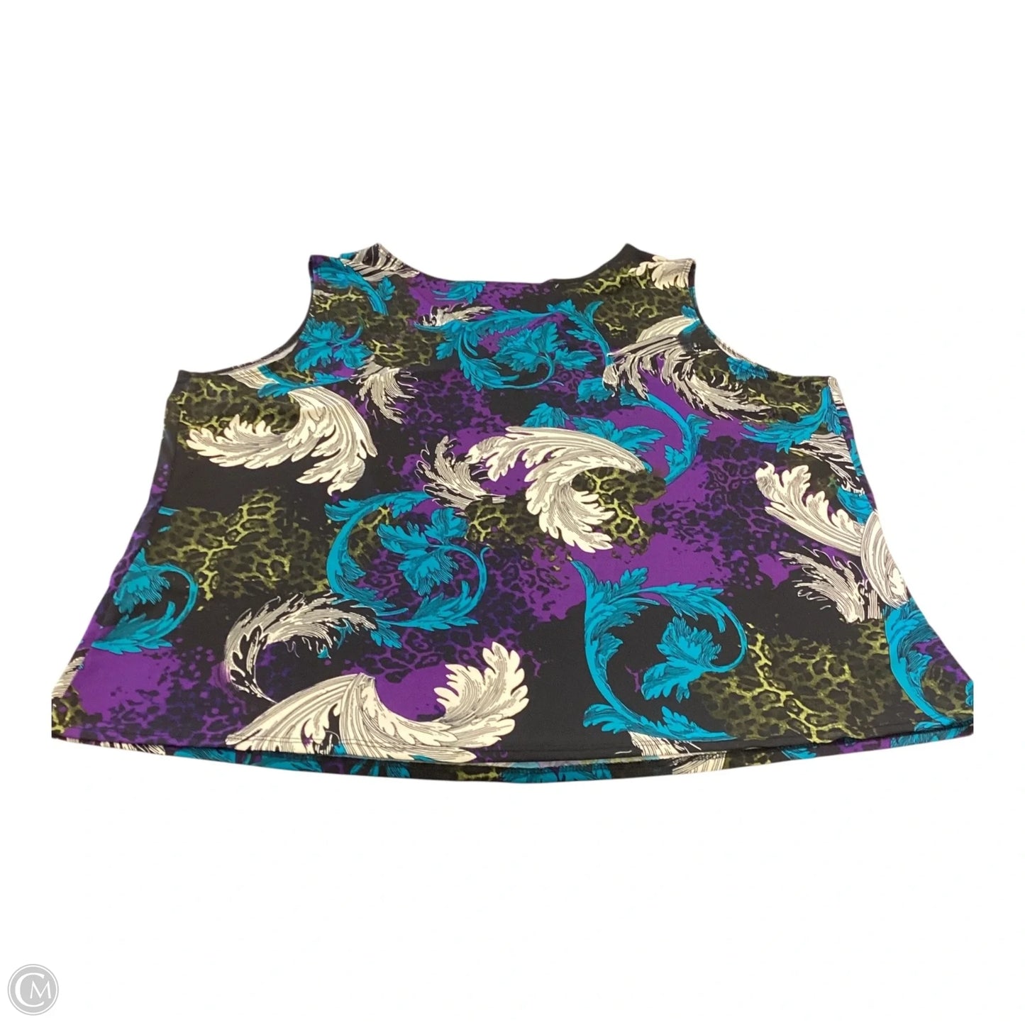 Top Sleeveless By Antthony In Multi-colored, Size: 3x