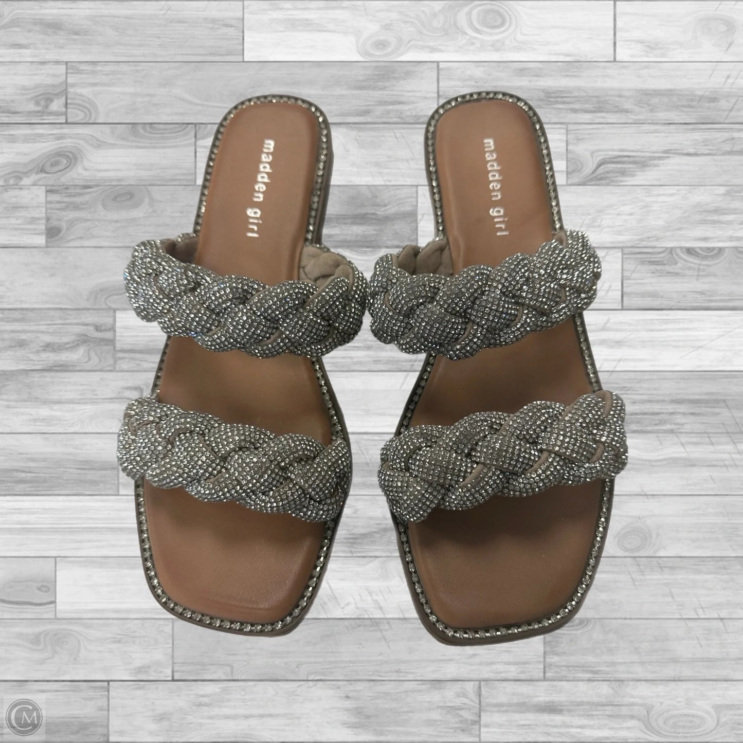 Sandals Flats By Madden Girl In Silver, Size: 10