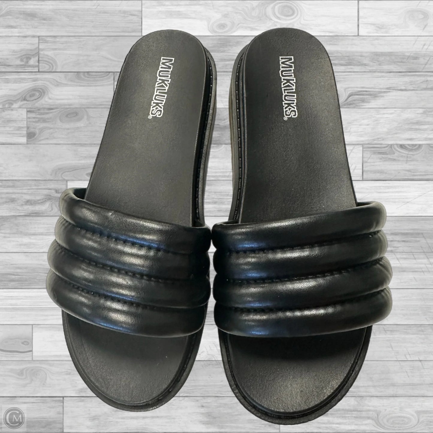 Sandals Heels Platform By Clothes Mentor In Black, Size: 10