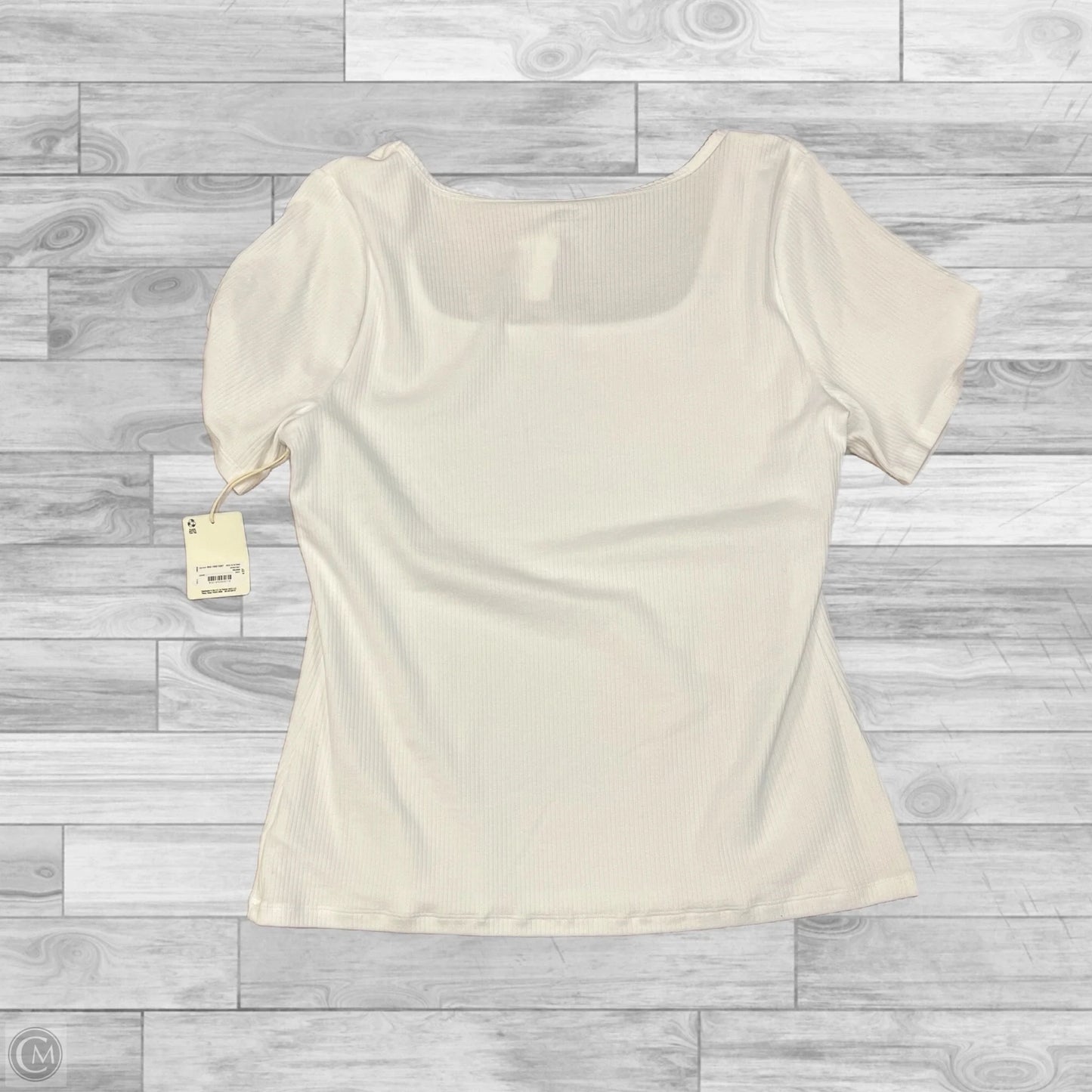 Top Short Sleeve By Ana In White, Size: Xxl