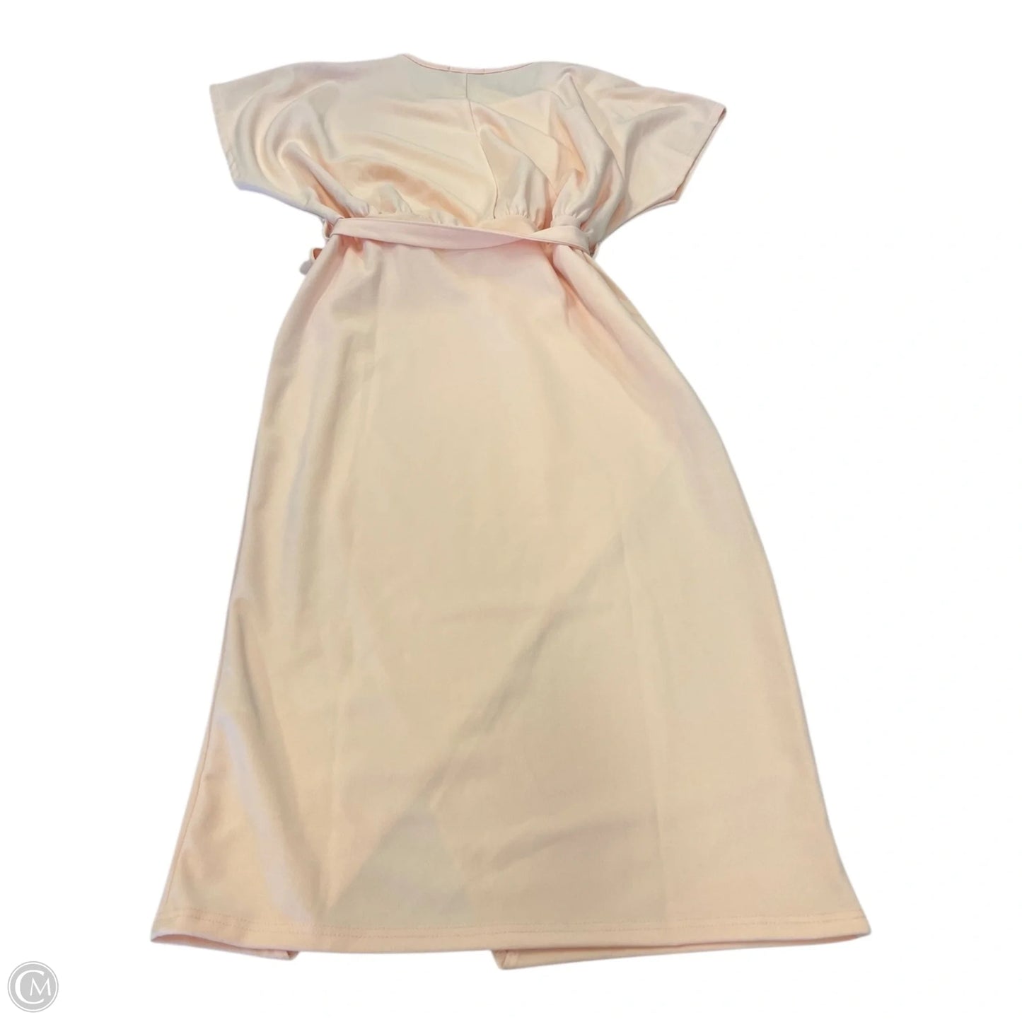 Dress Casual Short By Pretty Little Thing In Peach, Size: 12