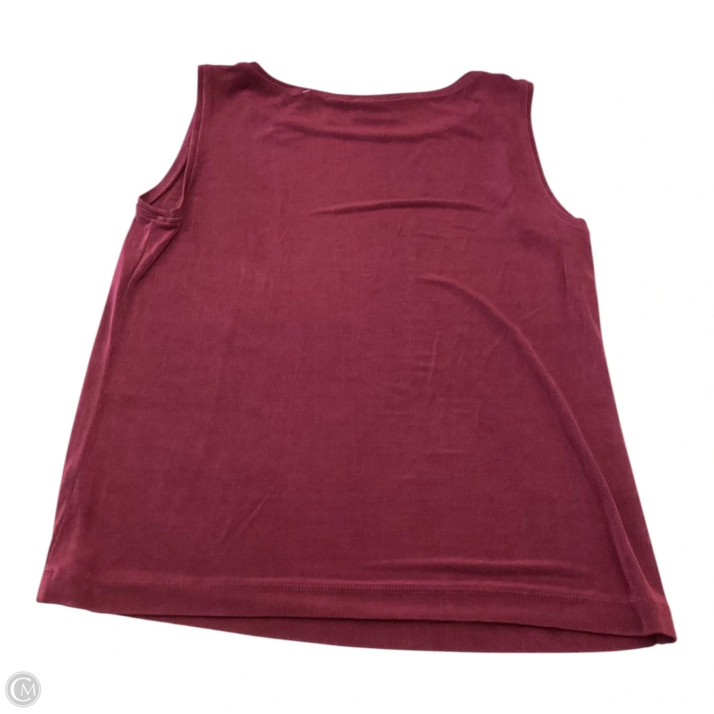 Top Sleeveless By Chicos In Maroon, Size: 2