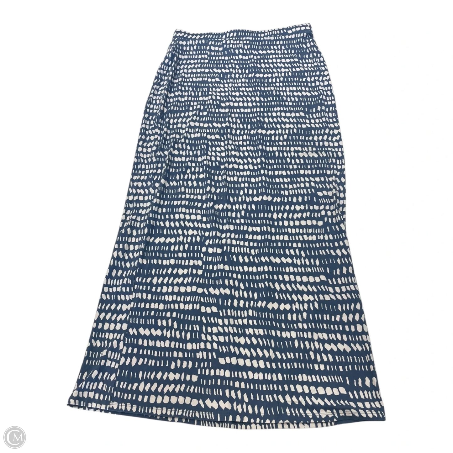 Skirt Maxi By Loft In Blue & White, Size: S