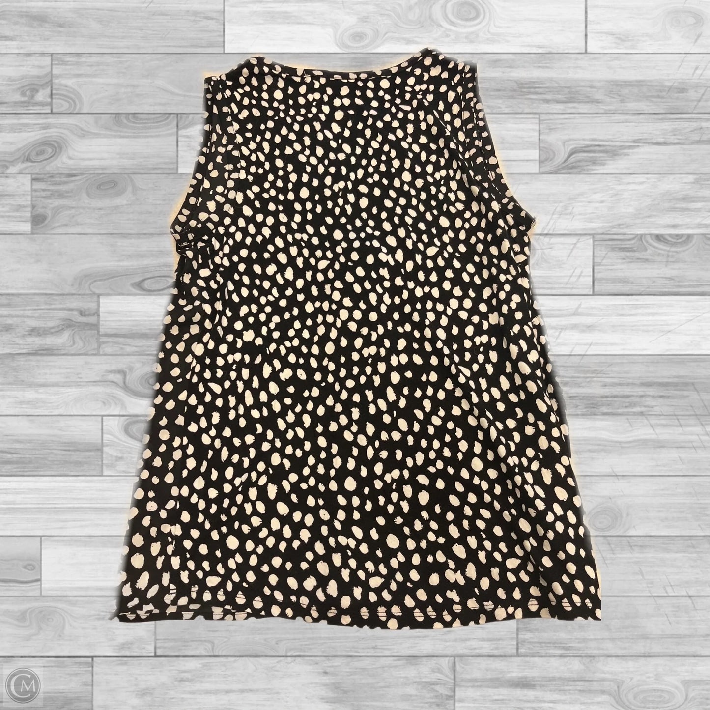 Top Sleeveless By Loft In Black & White, Size: Xs