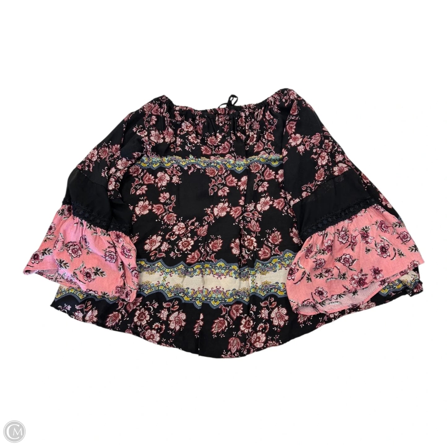Top Long Sleeve By Clothes Mentor In Multi-colored, Size: M