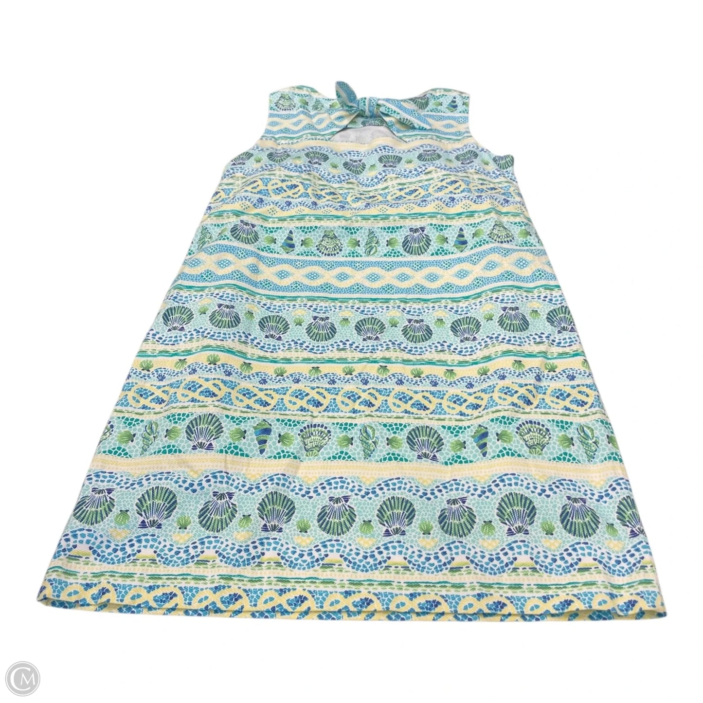 Dress Casual Short By Talbots In Green & Yellow, Size: 14