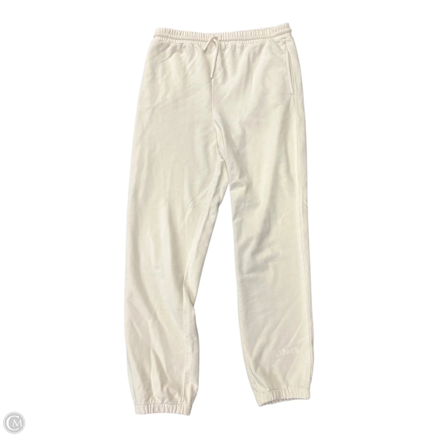 Pants Lounge By Clothes Mentor In Cream, Size: M