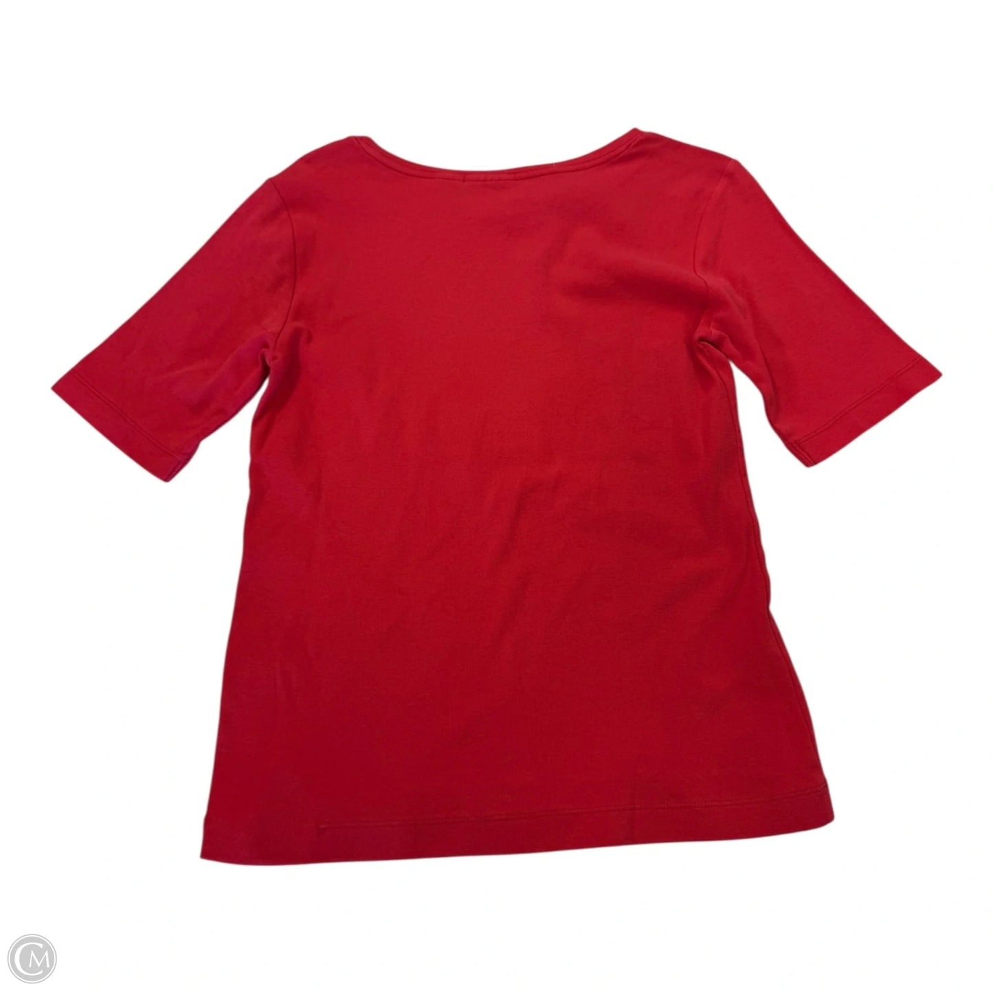 Top Long Sleeve Basic By Chicos In Red, Size: S