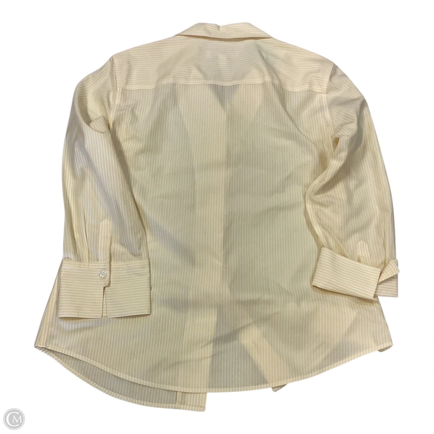 Top Long Sleeve By Chicos In Yellow, Size: M