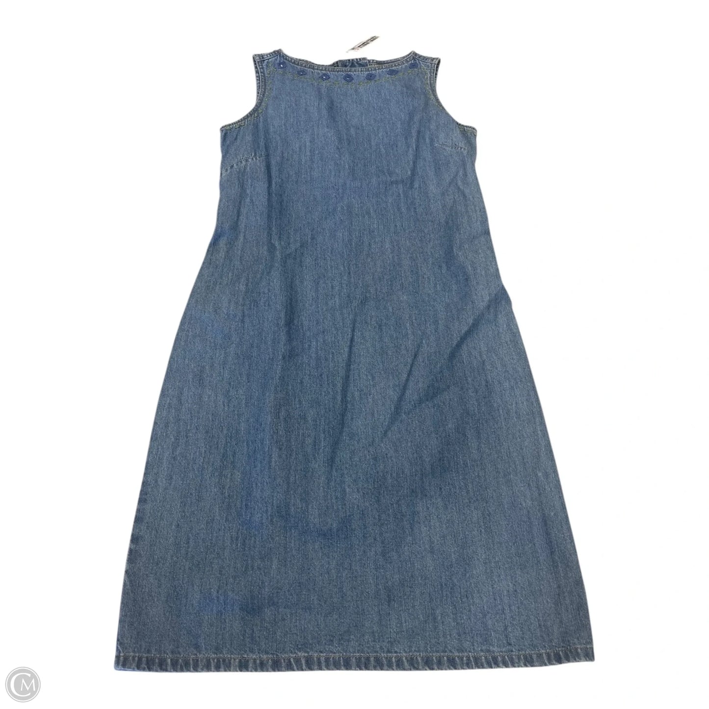 Dress Casual Midi By Liz Claiborne In Blue, Size: 4