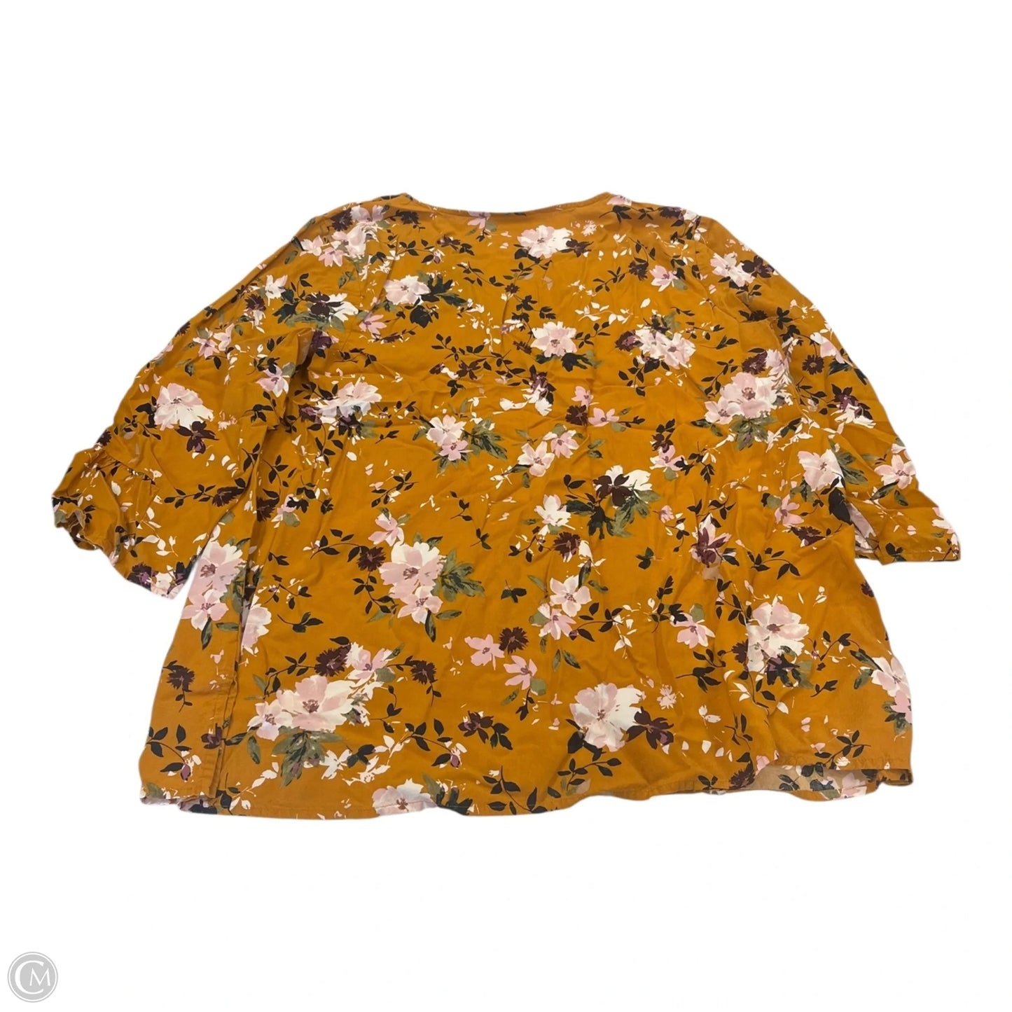 Top Long Sleeve By J. Jill In Floral Print, Size: M