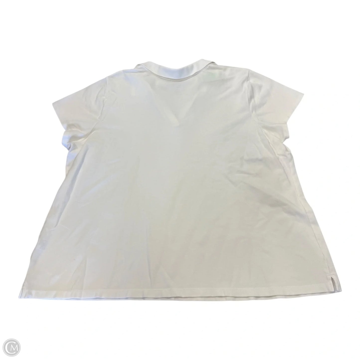 Top Short Sleeve By St Johns Bay In White, Size: 2x