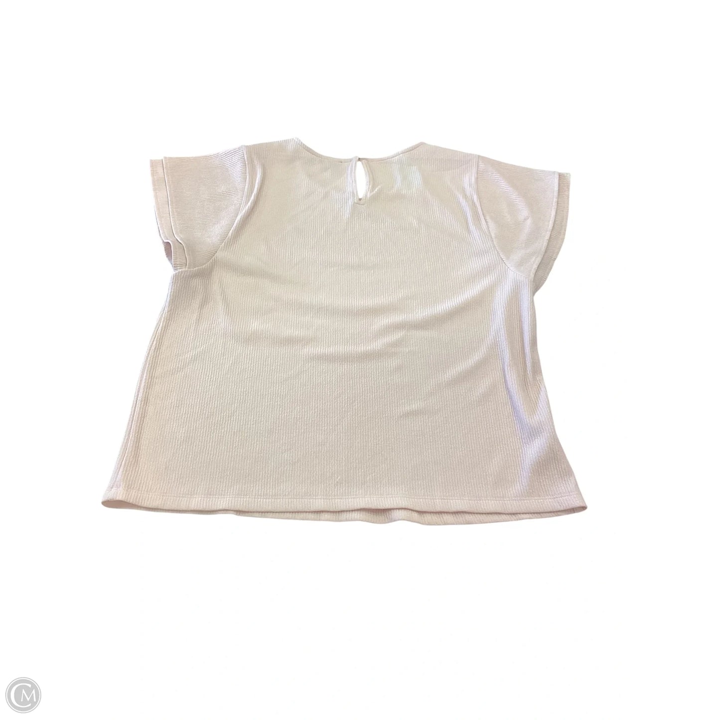 Top Short Sleeve By Ann Taylor In Pink, Size: Xl