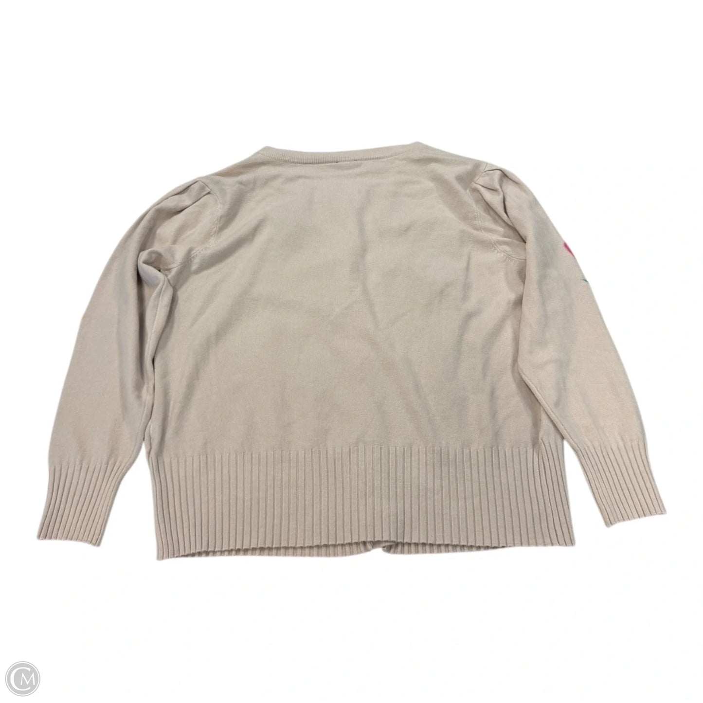 Sweater Cardigan By Aaeda In Floral Print, Size: M