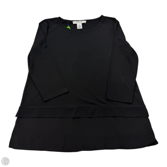 Top Long Sleeve Basic By Workshop In Black, Size: S