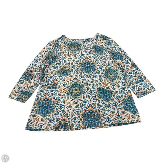 Top Long Sleeve By Emily Daniels In Multi-colored, Size: Mp