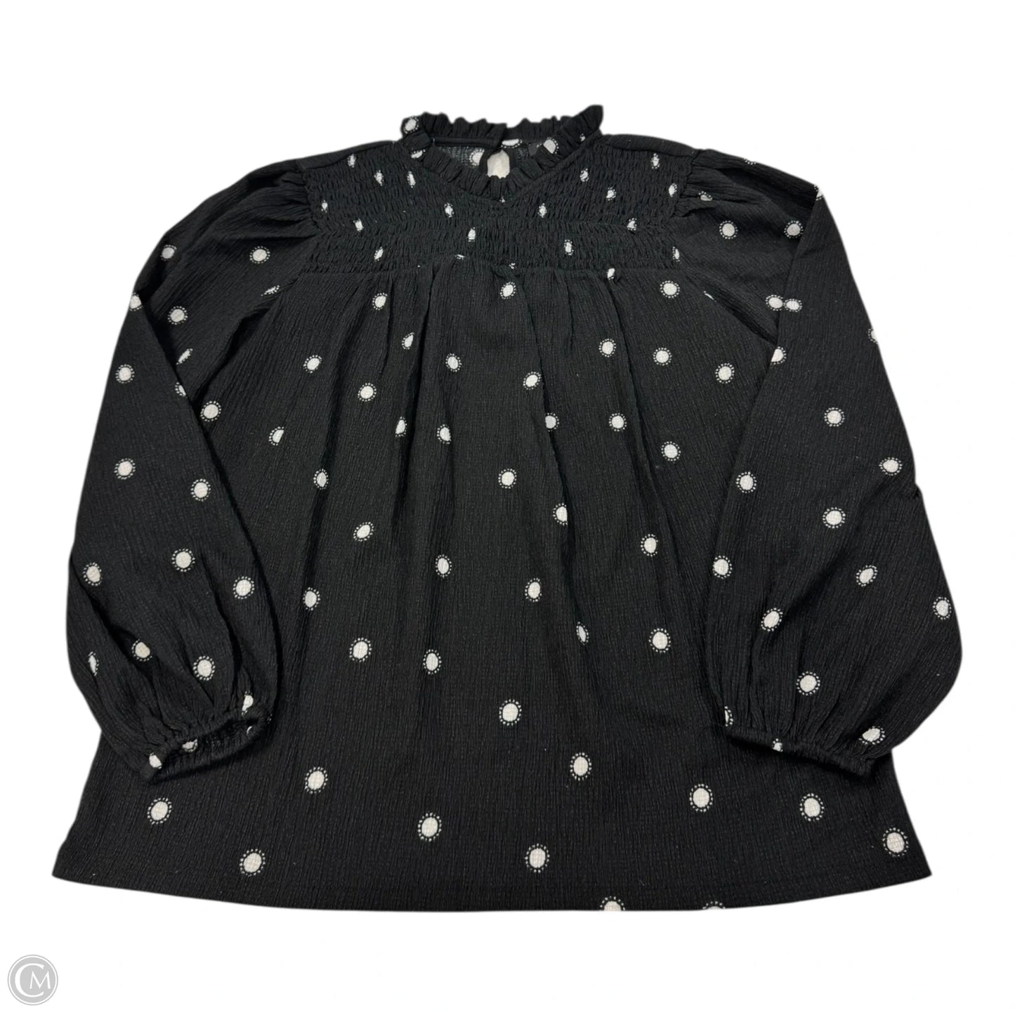 Top Long Sleeve By Ann Taylor In Black & White, Size: Sp