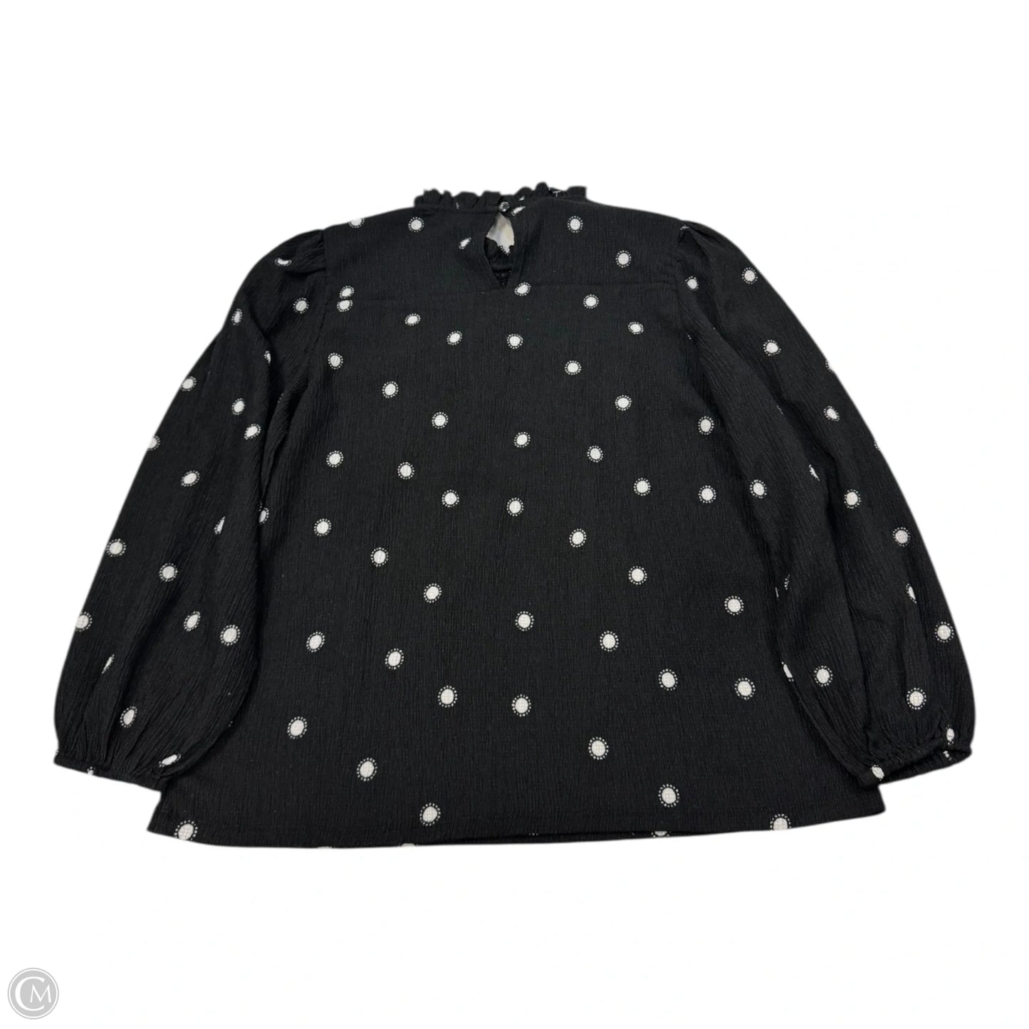 Top Long Sleeve By Ann Taylor In Black & White, Size: Sp