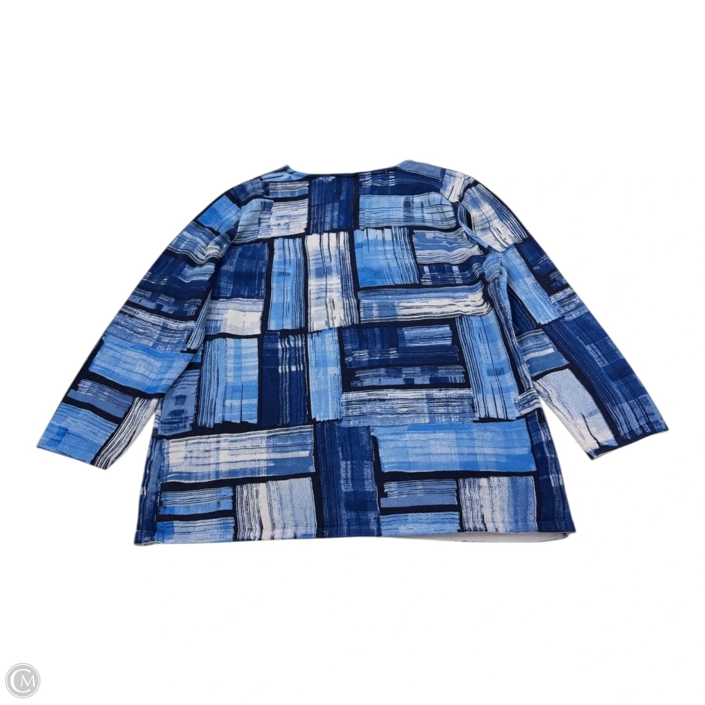 Top Long Sleeve By Alfred Dunner In Blue, Size: Sp